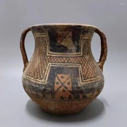 Bouteilles Ornements de poterie anciennes Pots peints Majiayao Arts décoratifs classiques El Hébergement