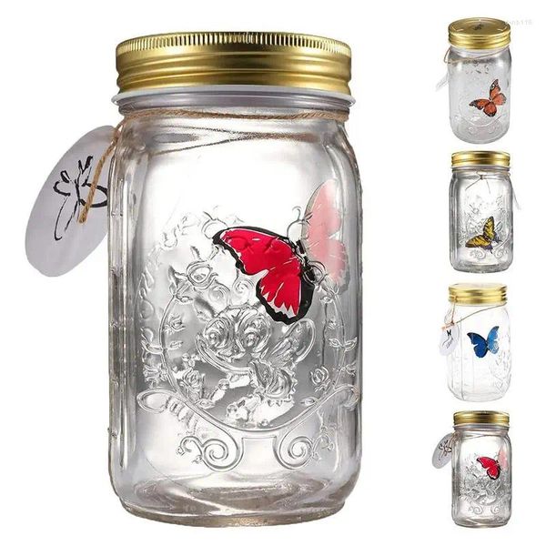 Botellas Butterfly Collection Jar LED animado en una batería increíble que funciona para la decoración de escritorio de casas