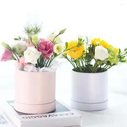 Bouteilles en carton rond de rangement de rangement fleur mère de la Saint-Valentin Boquet floral de la Saint-Valentin