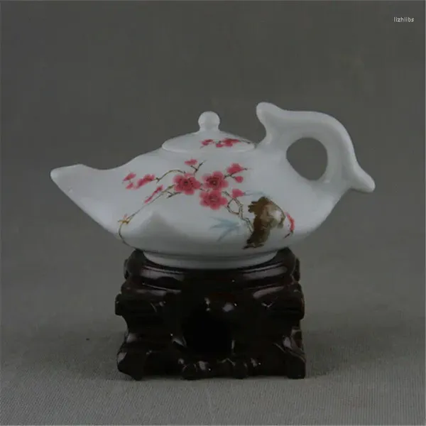 Bouteilles chinoise Famille Rose porcelaine fleur de prunier Design théière hexagonale bouilloire