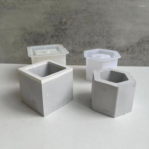 Moule carré créatif en Silicone pour Pots de plantes avec trous, choix des amateurs de bricolage