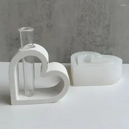 Flessen DIY Liefdevormige Hydrocultuur Bloemenvaas Siliconen Mal voor huisdecoratie Creëer een mooi arrangement Hars