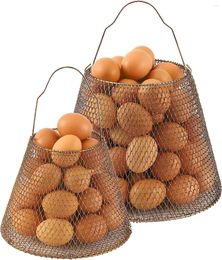 Flessen Eiermanden voor het verzamelen van verse eieren Vintage stijl inklapbaar Geschikte boerderij kippenhokaccessoires