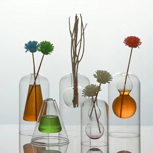Bouteilles en verre vide en verre roseau diffuseur bouteille d'aromathérapie pots pour huiles essentielles
