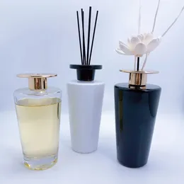 Botellas Aceite esencial Caña Aroma Fibra Rattan Sticks Difusor de vidrio Usos interiores