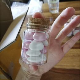 Bouteilles pots 26 37 50mm 30ml dragées verre petite bouteille Tube à essai récipient vide bricolage artisanat bonbons cadeau de mariage 230825
