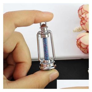 Bouteilles Bocaux 50X Verre Clair Flacon Pendentif Urne Souvenir Souhaitant Bouteille En Acier Inoxydable Pierre Naturelle Charme Collier Chanceux Pour Cadeau Dhsix