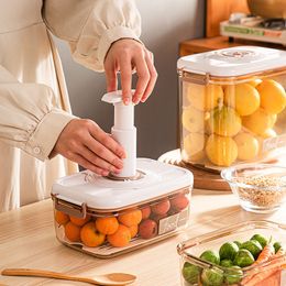 Flessen potten vacuüm verzegelde bus huishouden vershoudt vershoudt doos koelkast voedselopslag containers drainable keuken organisatoren fruittank 230821