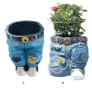 Bouteilles jeans pantalon fleur pot rétro vestiment