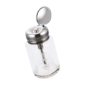 Bouteilles Dispensateur de pompe liquide Appuyez sur Type de bouteille Conteneur transparent avec un capuchon supérieur Rempillable vide pour le réapprovisionnement en maquillage