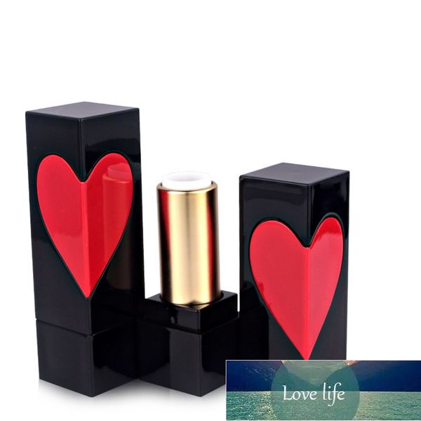 Botellas de maquillaje en forma de corazón, bálsamo labial vacío DIY, tubos de brillo de lápiz labial, caja de plástico PP, envases cosméticos de 12,1mm, 200 unids/lote