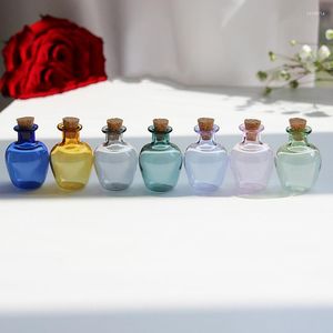 Mini bouteilles en verre de liège, bocaux d'échantillon vides, bouteille de souhait, décoration de mariage, maison, pendentifs, bouchon de stockage, Vase, jouet