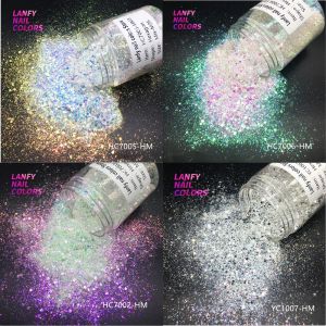 Flessen Mix Nail Glitter Nail Hair Body Face Glitter Art Flash Heart Loose Pailletten Cream Decoratie Party Festival Glitter