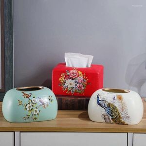 Flessen Nordic Keramische Tissue Box Droog en Nat Opbergrek Kaptafel Decoratie Servet Organisator Thuis Ambachten