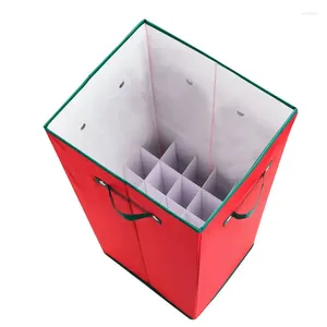 Bouteilles Occasion verticale 30 pouces boîte de rangement en papier d'emballage avec couvercle pot d'affichage en verre rouge Mini Potion petit Ter
