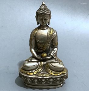 Flessen openen Feng Shui bronzen standbeeld puur koperen sculptuur witte boze geest Guanyin Boeddha drie schatten