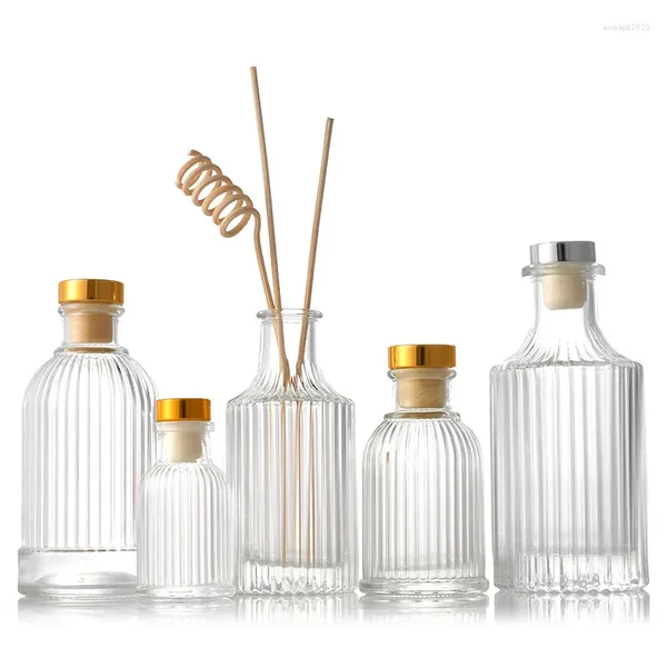 Bouteilles colonne romaine huile essentielle diffusion bouteille arôme verre rotin parfum diffuseur volatiliization conteneur 150ml 1pcs