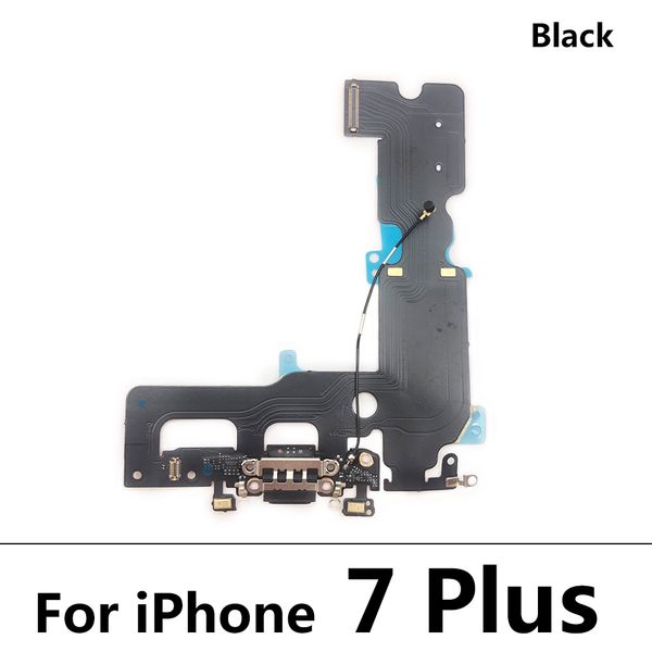 Dock Bottom Charger Port Dock para iPhone 6 6S 7 8 Plus Conector de carga de enchufe USB con auriculares micrófono Jack Flex Cable