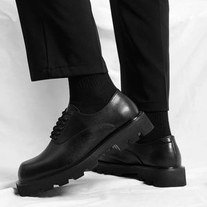 Bottom Men gruesos s mocasines casuales zapatos de cuero de cuero slip on fashion street clásico estilo retro cáual zapato fahi fahi Claic