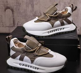 Bodem dikke kleding feest bruiloft hoogte verhogen schoenen ademende gaas casual sneaker non slip round teen business leis