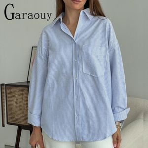 bodems garaouy lente dames single breasted blouses vintage revers kraag lange mouw kantoor dame vrouwelijk shirt chic pocket top blusas