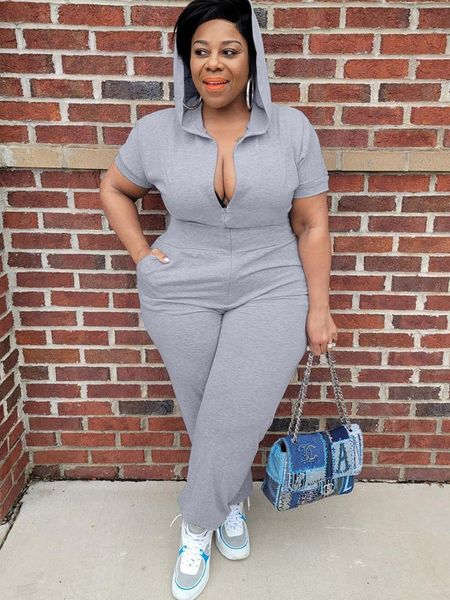 bodems Vrouw Broek Past Zomer Korte Mouw Een Stuk Outfit Casual Pullover Jumpsuit Plus Size Jumpsuits Groothandel Bulk Dropshipping