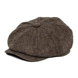 BOTVELA hommes 8 pièces mélange de laine casquette plate Gatsby chapeau rétro casquettes de conduite Baker Boy chapeaux femmes Boina kaki café marron 005 20328s