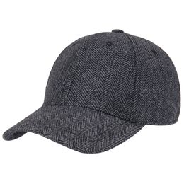 BOTVELA Heren visgraat tweed baseballpet Klassieke wolmix passende hoed 835 240220
