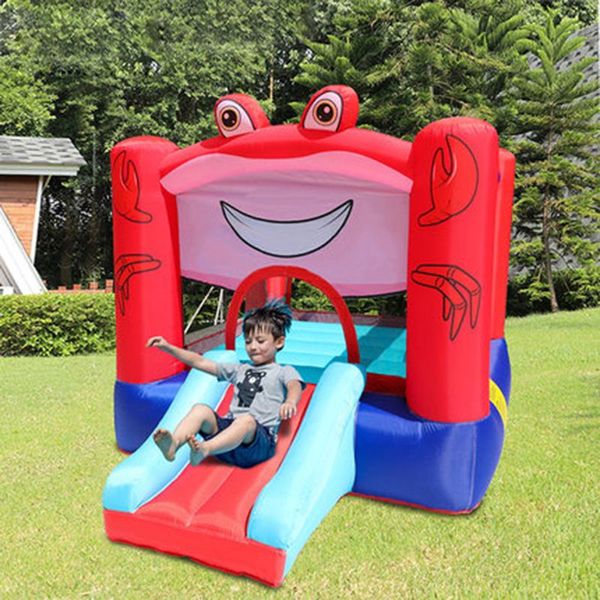 Bouncer Bounce House Castle Inflable Jumping Jugues Jumper Crab Jumping Moonwalk con tobogán para niños Diñadores de juego de juego al aire libre DIVERSI