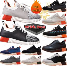 Bouncing Sneaker Designer Suede Casual Shoes Trainers Breatchable Patchwork Mesh Shoe Running Women Men Bounce Bounce Sneaker Non Slip Rubber Flat Shoe With Box