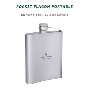 Boundless Voyage Titanium heup kolf camping wandelen klimvogel alcohol whisky fles flagon wijn pot 7oz/200 ml