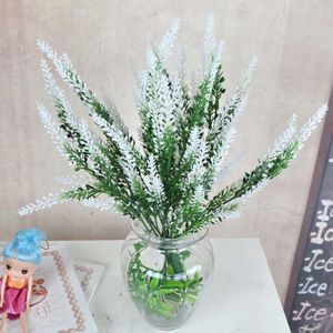 Ramo de decoración de jardín, lavanda Artificial, regalos de boda para el hogar, simulación de plantas acuáticas de plástico