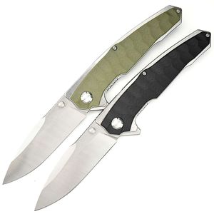 Bouquite G10 Handle D2 Steel Pliage Couteau de survie extérieure Défense tactique Couteau Hunting Camping Fishing Pocket Knife