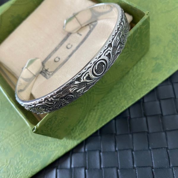Boutique 925 Brand de bracelet plaqué Silver Designer Classic Casual Charm Girl Girl Bangle Boutique de haute qualité Cadeaux d'anniversaire de bracelet de haute qualité