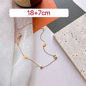 Boutique keten hangschakelaars Dagelijkse slijtage modestijl sieraden lente nieuwe designer dames ontworpen voor vrouwelijke vergulde enkelketens