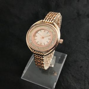 Boutique mode armband ultradunne gouden horloge jurk merk horloge dames en dames engel model dames diamanten horloge320K