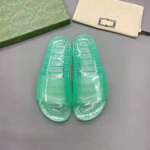 Boutique de moda pareja italiana zapatillas europeas Napa dream sandalias con punta abierta PVC transparente grande 35-47