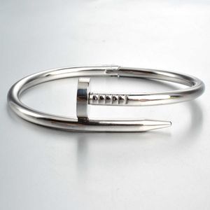 Boutique Internet beroemdheid Lichte luxe cati Iron Nail roestvrijstalen armband Vrouwelijke titanium plating