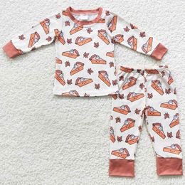 Boutique Kids Pyjamas herfst Winter Lange Mouw Boys Sleepwear Girls Nightwear Sets Halloween Thanksgiving Boy Pyjama Outfit Nieuw