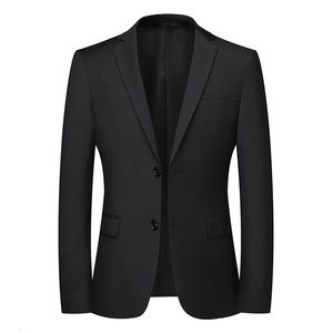 Boutique Herenmode Zakelijk Cultiveren Ones Moraliteit Vrije tijd Pure Kleur Heren Bruiloft Presideerde Werk Blazer 240130