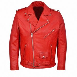 boutique Punk hommes veste en cuir PU moto Fi Slim Fit manteau en cuir F1oX #