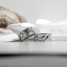 Boutique trendy ring heren gepersonaliseerde minaliteit titanium staal accessoires dames eenvoudige armband niet-vullende sieraden