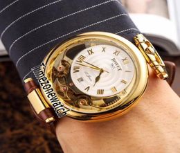 Bovet Amadeo Fleurier Grand Complications Virtuoso Squelette Automatique Date jaune Gold Mens Mentiers Match Brown Cuir Timezone3521528