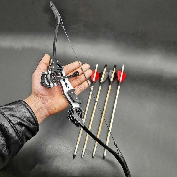 Bow Arrow 18lbs Mini tir à l'arc arc classique Double visée flèches d'arc vraie flèche de plume pour la chasse en plein air tir garçons jouet sport yq240327