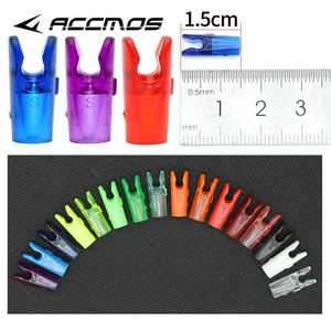 Arc Flèche 50 pcs DIY En Plastique Flèche Pin Encoches Taille S Pour ID4.2mm ID6.2mm ID3.2mm DIY Flèche Tir À L'arc Accessoire De Haute QualitéHKD230626