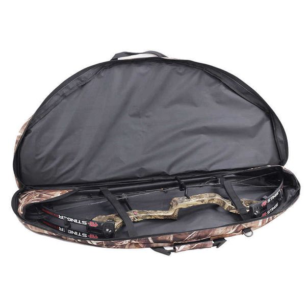 Arc Flèche Composite Poulie Arc Tir à l'arc Chasse Toile Composite Arc Sac Titulaire Mallette de Transport avec Flèche Poche Poignée et Ceinture 115 x 45 cmHKD230626