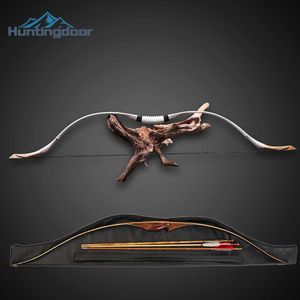 Boog Pijl Huntingdoor 30-70lbs Mongoolse Boog Jacht Traditionele Handboog Koe Lederen Houten Recurve Boog voor Boogschieten Schieten SportHKD230626