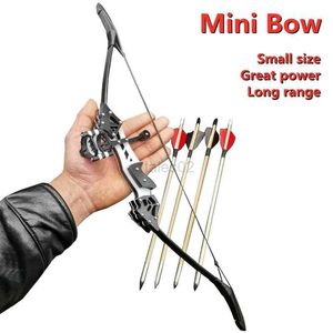 Bow Arrow Mini arc classique portable puissant visant l'arc de tir et la flèche détachable tir à l'arc jouet de sport arc et flèche ensemble yq240327