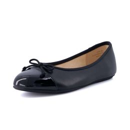 Bow Cushionaire Flat Shoes Cardio pour femmes avec mousse à mémoire et largeur large 354 43909