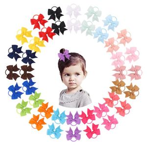 Bow Flower Elastic Bandbands Enfants Swallowtail Butterfly Rubberfly Band Color Couleur Girls Ties